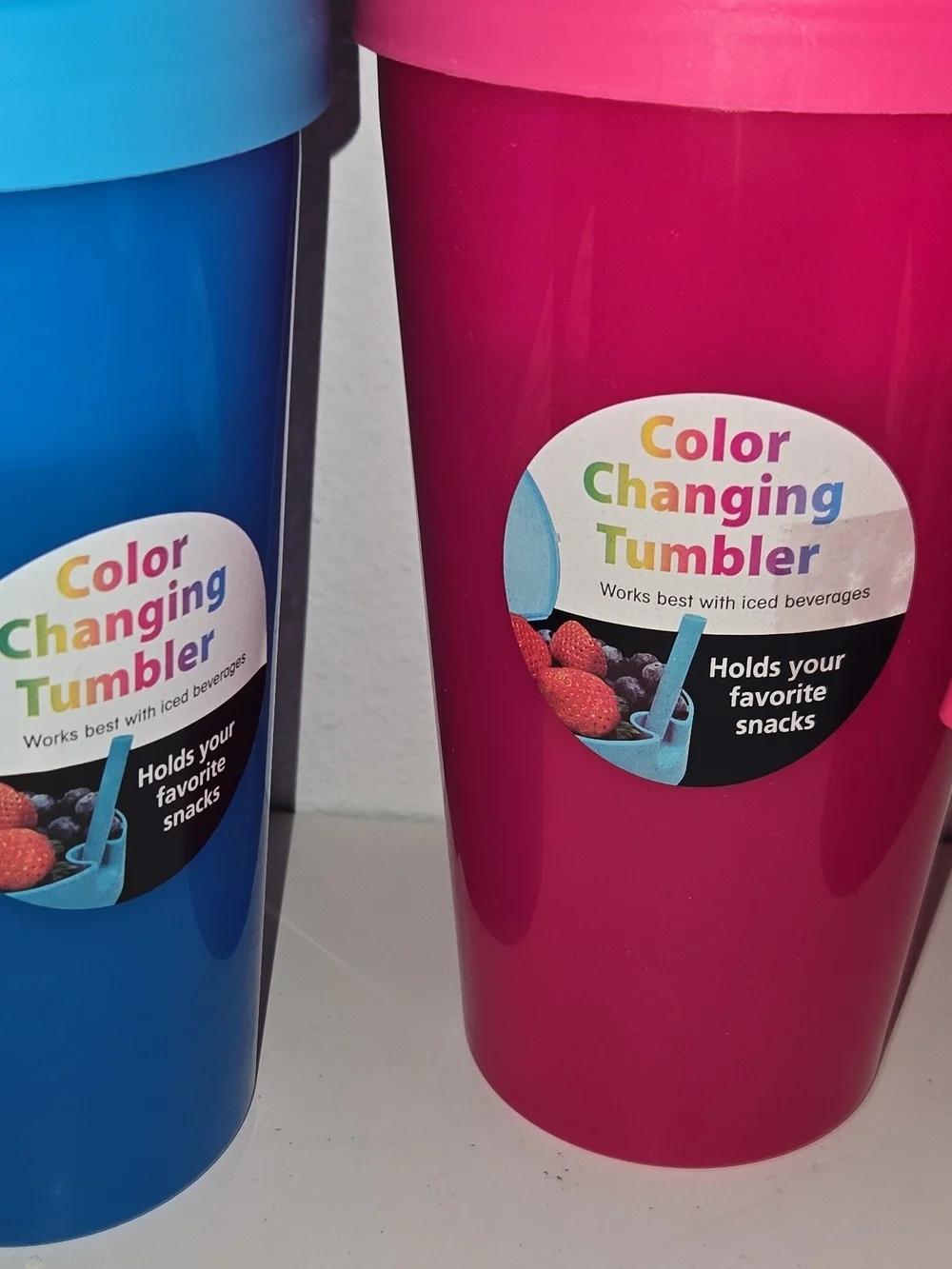 Color Changing Tumbler Cup - Pink - Unbranded
